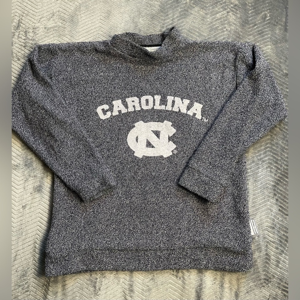 UNC Carolina Tar Heels‎ Mock Sweater Boxy XS Woolly Threads USA